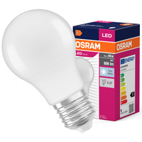 LED žárovka A60 E27 4,9W = 40W 470lm 6500K Cold 150° VALUE CLASSIC Osram