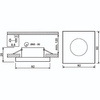 Svítidlo HALOGEN GU10 MR16 Square Black CASSIO LUMILED + LED žárovka GU10 6W = 60W 580lm Neutrální