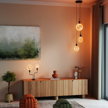 Dekorativní LED žárovka G130 Sphere E27 4W = 22W 220lm 1800K Warm 330° Filament Dimmable Vintage 1906 Osram