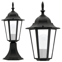 Zahradní stojací lampa LIGURIA-LT 1xE27 nízká 42cm černá - GOLDLUX (Polux)