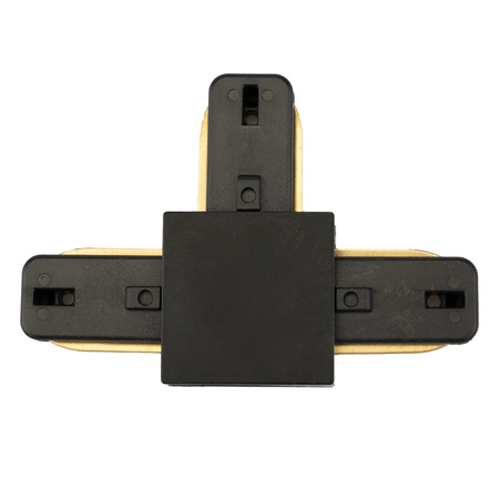 Trojitý T-kus černý konektor pro jednofázové přípojnice - přípojnice