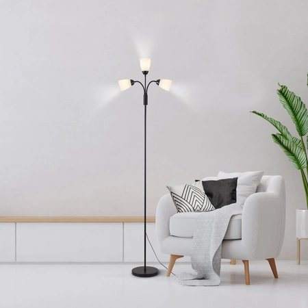 Stojací lampa Svítidlo 3x E27 Black Tulip Sanico Goldlux