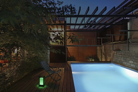 LED zahradní stolní lampa 5W USB 5V IP44 3000K Teplá bílá + RGB SMART + WiFi Stmívatelný rám Maxi LEDVANCE