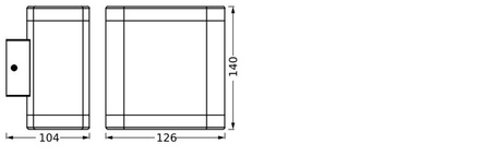 Venkovní zahradní lampa Venkovní nástěnná lampa LED 9W 700lm 3000K IP44 Endura Ledvance šedá