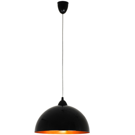 HEMISFÉRA 4840 Nowodvorski stropní lampa černá a zlatá E27 závěsná ocel ? 34 cm minimalistická