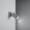 Nástěnné svítidlo RING GU10 s reflektorem Pohyblivé Minimalistické šedé SOLLUX