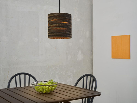 Dekorativní stropní závěsné svítidlo E27 s převisem Hnědá kartonová dekorace Ledvance