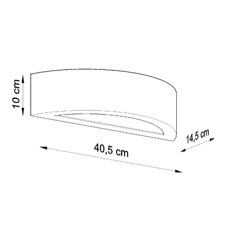 Nástěnné svítidlo ATENA E27 Up-Down Ceramic Modern White SOLLUX