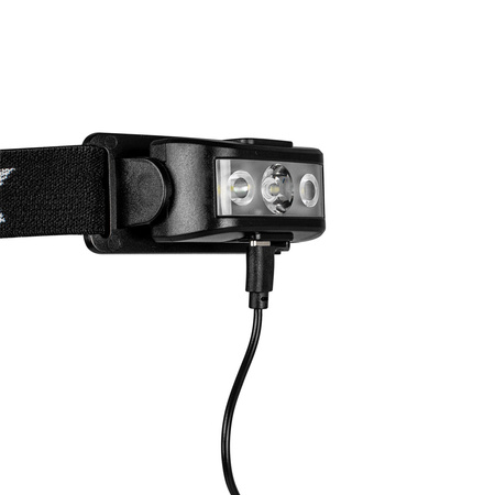 Dobíjecí čelová svítilna 100lm 100LM LED + 2XLED 5 režimů VAYOX