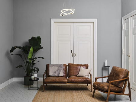 LED 21W 2400lm 3000K teplá stmívatelná šedá dekorace Ledvance stropní závěsná lampa