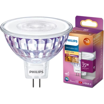 Halogenová LED žárovka GU5.3 MR16 5W = 35W 400lm 2700 Teplá bílá 36° PHILIPS Stmívatelné