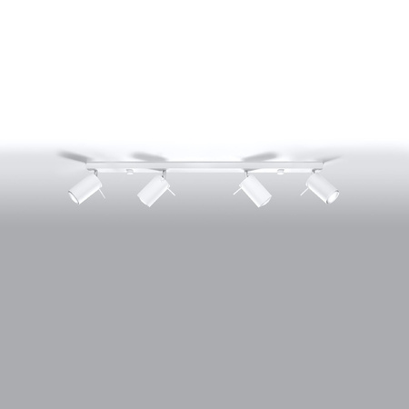 Svítidlo pro povrchovou montáž RING 4L 4xGU10 Reflektor halogenový pohyblivý minimalistický bílý SOLLUX