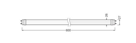LED zářivka G13 T8 7,3W 1000lm 3000K Warm 190° 60cm Ledvance
