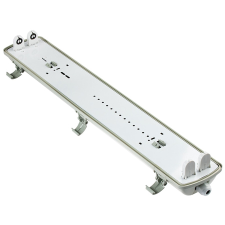 Hermetické Prachotěsné svítidlo 2x T8, G13 IP65 60cm + LED Trubice 9W 6500K LUMILED