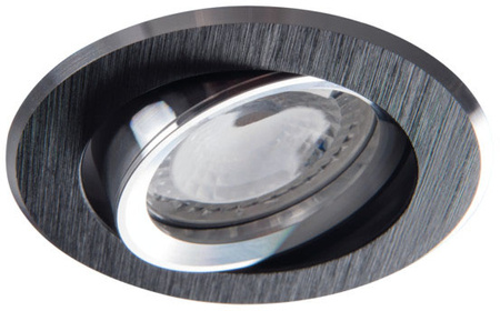 LED GU5.3 Kruhové černé svítidlo Gwen Kanlux Bodové LED svítidlo pro zápustnou montáž