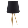 Stolní lampa E27 černá zlatá ELENA Sanico Goldlux