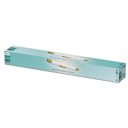 LED Světlo nad Zrcadlo 10W 1500lm 2700K 60cm IP44 Měděná Rover Philips