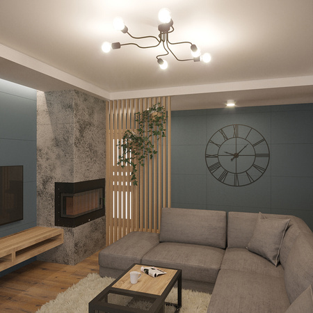 Stropní svítidlo HECTOR 6xE27 Lustr bílý Industrial SOLLUX