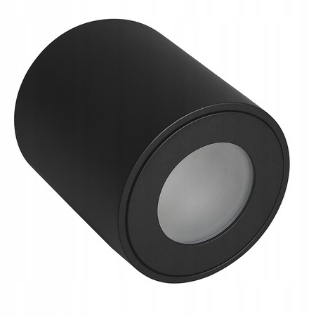 Svítidlo pro povrchovou montáž Tuba GU10 Round Black 84mm IP54 Moderní