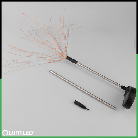 Solární LED lampa pampeliška, 80cm 3000K LOTUS LUMILED