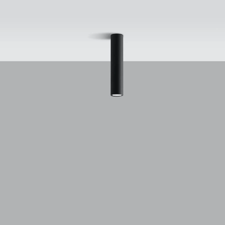 Svítidlo pro povrchovou montáž LAGOS 30 GU10 Spot Tuba Minimalist Black SOLLUX