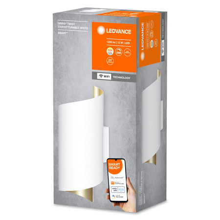Nástěnné svítidlo SMART+ WIFI Chytré nástěnné svítidlo 12W ORBIS TWIST WHITE LEDVANCE