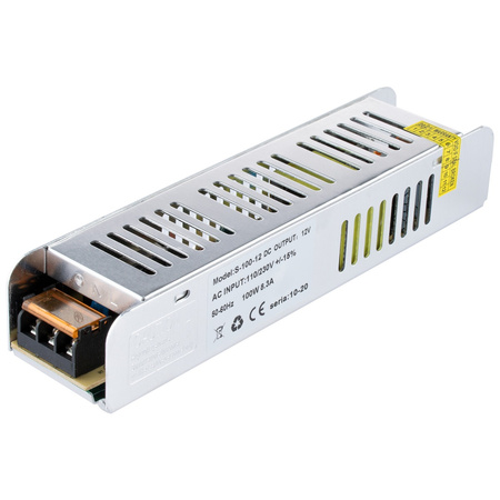 Modulární zdroj konstantního napětí 100W 8.33A 12V DC PFC SLIM LED