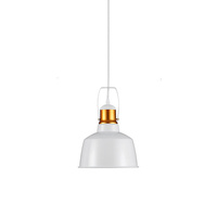 Závěsné svítidlo E27 Bílé stínítko Vintage Loft VT-7422 V-TAC