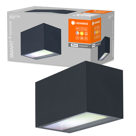LEDVANCE SMART+ BRICK MULTICOLOR fasádní nástěnné svítidlo 14W 600 lm Teplá bílá COLOR + RGB