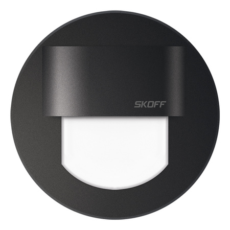 LED schodišťové svítidlo 0.4W modré 10V DC IP66 matná černá RUEDA MINI Skoff