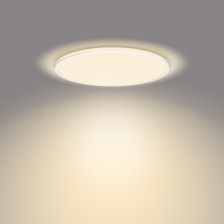 Plafond LED lampa pro povrchovou montáž OZZIET 36W 2700K 50cm bílá kulatá PHILIPS