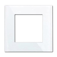 Jednoduchý bílý SKLENĚNÝ rámeček pro zásuvku