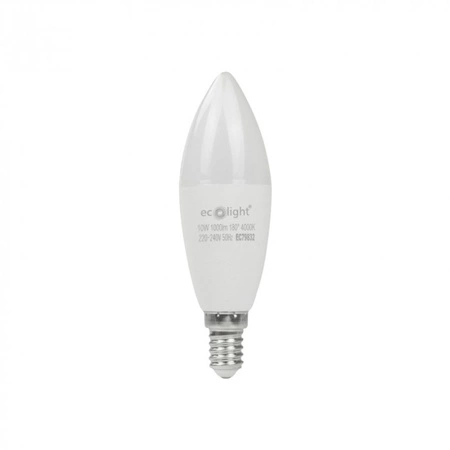 LED žárovka Candle B37 E14 10W 900lm 4000K Neutral Ecolight