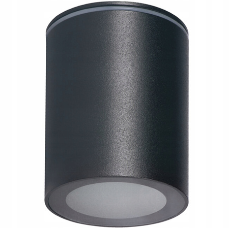 Stropní svítidlo Spot Tuba LED Halogen GU10 Round Graphite IP65 Aqilo Kanlux