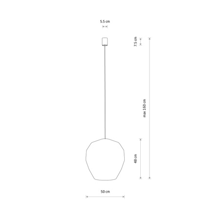 E27 White Skandinávské závěsné stropní svítidlo HAITI M 11164 Nowodvorski