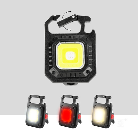 Kompaktní přenosná dobíjecí multifunkční svítilna 7,4 W 550 lm CCT 7 režimů X-MPR Kobi