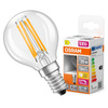 LED žárovka P45 Ball E14 2,2W = 25W 300lm 2700K Warm CRI90 300° Stmívatelné vlákno SUPERSTAR PLUS CLASSIC Osram