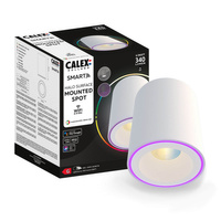 LED přisazené stropní svítidlo Round White Halo SMART WiFi 6.5W 340lm RGB+CCT TUYA CALEX