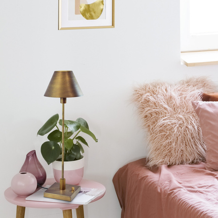 E14 Stolní lampa 64cm GRENA GOLDLUX (Polux) Zlatá