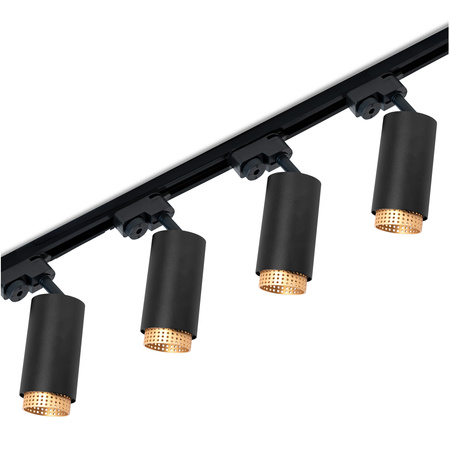 1m sada kolejnicového vedení + 4x stropní svítidlo s reflektorem GU10 LUMILED Rail Lighting