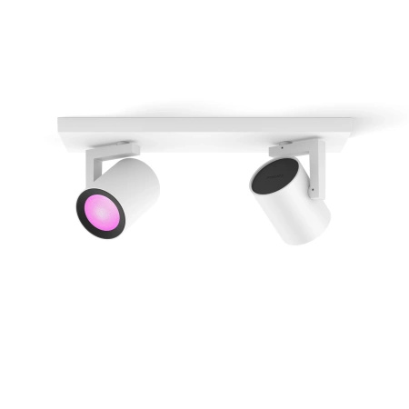 Bílá a barevná ambientní lampa Philips HUE Argenta 2x4,2 W Bluetooth Zigbee