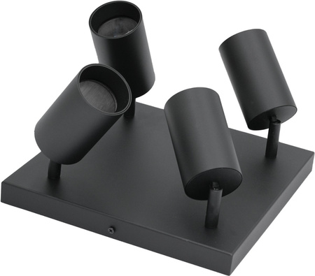 Stropní svítidlo QUALIS SPOT. halogenové svítidlo. 4xGU10. černé