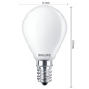 LED kulová žárovka E14 P45 6.5W = 60W 806lm 2700K Teplá bílá vlákno Mléčné PHILIPS