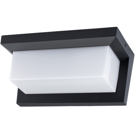 Zahradní nástěnné svítidlo Elevation E27 CETUS BLACK Obdélníkové