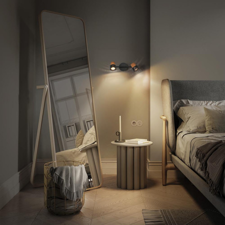 LED stropní nástěnné svítidlo Nástěnné svítidlo pro povrchovou montáž 6,8W 460lm 3000K teplé stmívatelné dekorativní černé bodové svítidlo Ledvance