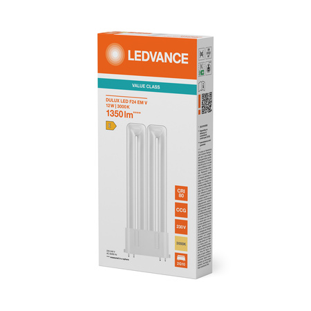 LED žárovka DULUX 2G10 12W = 24W 1350lm 3000K teplá bílá FILAMENT LEDVANCE