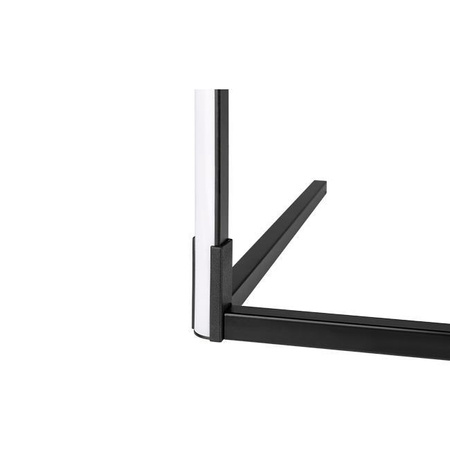 Rohová stojací stojací lampa Černá 20W RGB dálkový ovladač měnící barvu