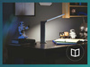 Stolní lampa LED AMBER 5W 4000K stmívatelná USB černá PHILIPS