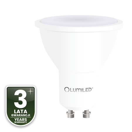 10x Žárovka LED GU10, 5W = 35W 470lm 3000K Teplá bílá 120° LUMILED