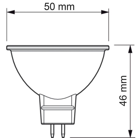 LED žárovka MR16 4.4W = 35W 390lm 4000K Neutrální bila 36° PHILIPS CorePro